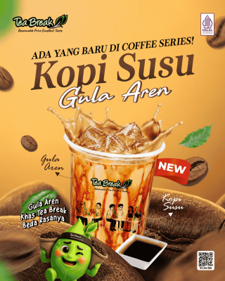 Kopi Susu Gula Aren Tea Break: Gula Aren Khas Tea Break, Beda Rasanya!