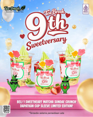 “Tea Break 9th Sweetversary – Koleksi Sleeve Bunga Limited Edition yang Wajib Kamu Koleksi!”